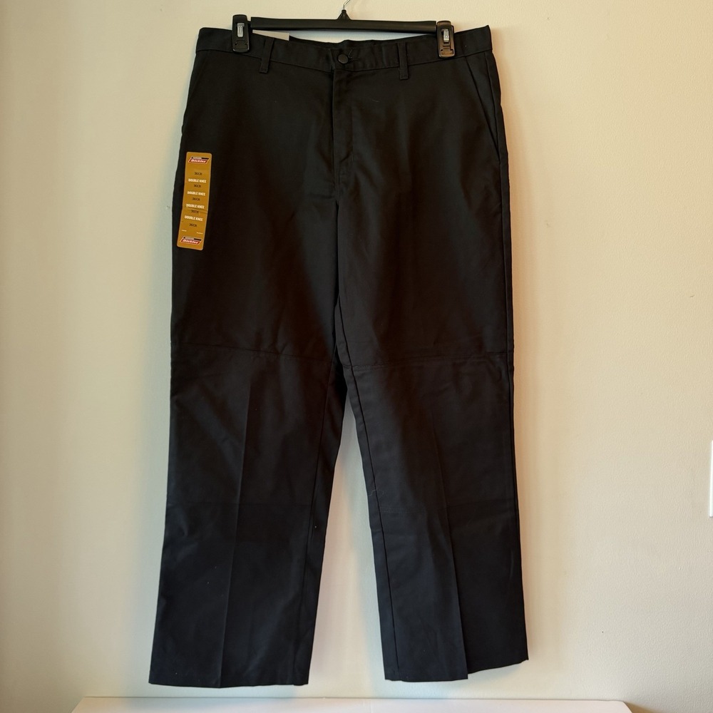 Dickies Flex Double Knee Relaxed Fit Work Pants Men 36x30 Black GP8738BK